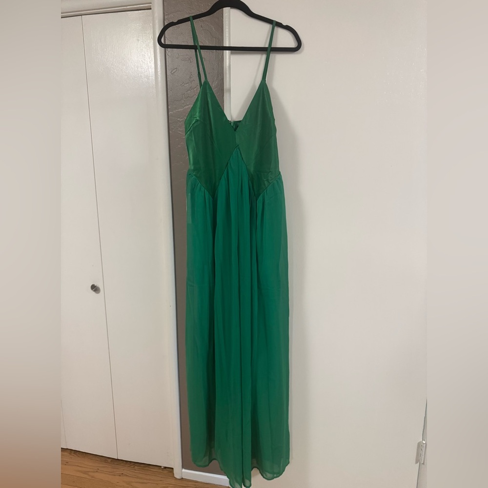 Green Wide Leg Jumpsuit